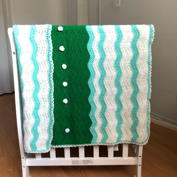Crochet blanket, Handmade comforter or blanket - Picture 3 of 8